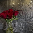 thumbnail image 7 of FASÄDE Fleur de Lis Decorative Vinyl 18in x 24in Backsplash Panel in Galvanized Steel (5 Pack), 7 of 7