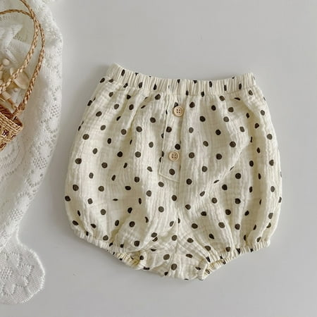 

DancePeanut Korean Baby Clothes Summer New Casual Organic Cotton Infant Bread Pants Bears Dot Print Baby Shorts Flowers Lantern Bloomers