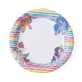 thumbnail image 2 of Glad for Kids Colorful Striped My AFN1Little Pony Kids Paper Plates - Unicorn Large Paper Plates for Everyday Use, 10 inch 20 Ct, Rainbow Stripes, 2 of 3