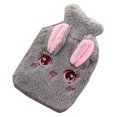 thumbnail image 5 of Hot Water Bottle Wide Opening Comfortable Touch Cute Cartoon Winter Pvc Water Bottle With Hand Pocket Cover For Hot Cold Therapy, 5 of 5