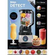 Ninja Detect Power Blender, Crush, Chop, BlendSense Technology, 3 Speeds, 1700PW, 72 Oz, TB200WMVB Vanilla