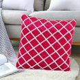 thumbnail image 2 of 45x45cm Fashion Simple Stripe Throw Pillow for Case Bedroom Sofa Cushion Cover D Red, 2 of 4