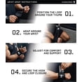 thumbnail image 6 of Gymreapers Weightlifting Wrist Wraps (IPF Approved) 18" Professional Quality Wrist Support with Heavy Duty Thumb Loop - Best Wrap for Powerlifting Competition, Strength Training, Bodybuilding, 6 of 6