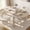 Beige, variant on WAMPAT 5-Piece Large Dining Table Set with 4 Chairs , 73" Oval Modern Dining Table Set for 4-6 Person with Fluted Design, Kitchen Dinner Table Set for Dining Room, Living Room, Beige
