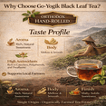 thumbnail image 3 of Go-Yogik Black Tea leaf loose-75g- 2.6 Oz with Tea Infuser| Premium, Single origin, organically grown, 3 of 7