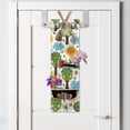 thumbnail image 2 of Cartoon Hanging Pocket Organizer, Illustration of and Smiling Kawaii Nature Bees Trees Flowers Clouds Sun Forest, Printed Polyester Storage Bag with Pockets, 9" x 27", Multicolor, 2 of 2