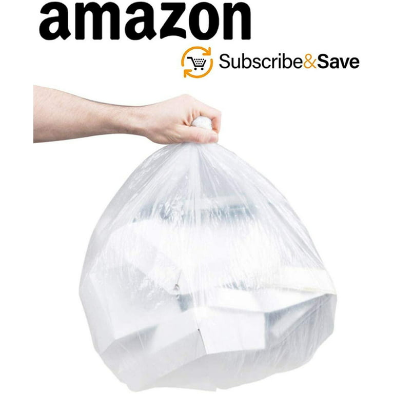 CCLINERS 2-3 Gallon Clear Small Garbage Bags bathroom Trash Bags, 440 Count