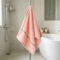thumbnail image 1 of Solid Color Polyester Face Towel Super Absorbent Soft Facial Hand Towel Reusable Wash Cloth For Home Bathroom Daily Use Family, 1 of 6