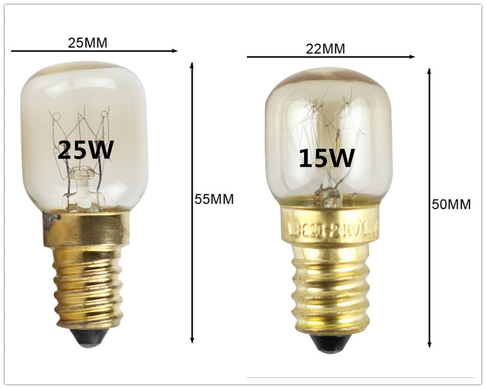 Details about   Oven Bulb T25 E14 25W 300° 2PZ Skl 
