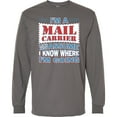 thumbnail image 3 of Inktastic Mail Carrier Postal Worker Long Sleeve T-Shirt, 3 of 5