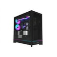 thumbnail image 2 of MONTECH HS01 PRO, ATX Mid-Tower PC Case, Gaming PC, High-Airflow, Reversible Layout, Mesh Front Panel, 5x ARGB PWM Fan Pre-Installed, Sink-in Design, Toolless Panels, Black, 2 of 16