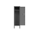 thumbnail image 5 of Metal Locker Storage Cabinet,Lockable File Cabinet with 2 Shelves and Lock Door,Cabinet Organizer for Bedroom School Gym Office Garage,Grey, 5 of 6