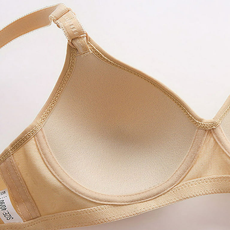 Cethrio Womens Push Up Bras Clearance Wirefree Bras Full Figure Bras Comfy  Fits Lingerie for Wwomen, Beige 36/80BC 