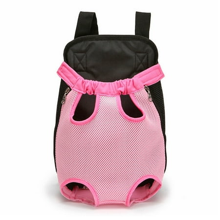 Pet Backpack Carrier Dog Cat Mesh Front Travel Bag Legs Out Tote Shoulder Bag