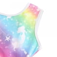 thumbnail image 6 of Children Kids Girls Sleeveless Ballet Gymnastics Bright Color Body Suits Practice Leotard Dance Wear, 6 of 7