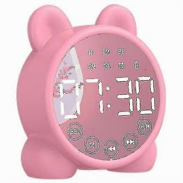 Bluetooth Speaker Clock Speaker Mirror Speaker Mini Gift Alarm Clock Card Speaker