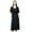 Black, variant on Bimba Women's Designer Kaftan With Pom Pom Kimono Sleeve Long Maxi Coverup