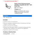 thumbnail image 2 of Engine Coolant Thermostat Housing Assembly - Compatible with 2007 - 2009 Nissan 350Z 2008, 2 of 2