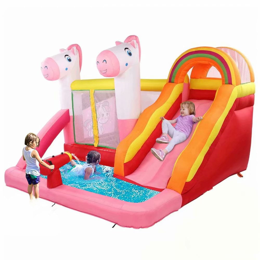 bounce houses with pools