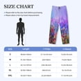 thumbnail image 4 of Pofeuu Colorful Purple Cosmos Flower Print Men's Pajama Pants, Soft Lounge Pajama Pants with big pockets for Men Plaid Pj Bottoms-X-Large, 4 of 6