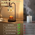 thumbnail image 5 of Candle Warmer Lamp with Timer Dimmer Mid Century Modern Palm Springs Abstract Shapes Geometric Stars Random Candle Lamp Warmer for Jar Candle with 4 Bulbs Gifts for Women House Warming Gifts, 5 of 8