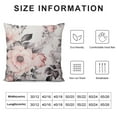 thumbnail image 5 of JEUXUS Watercolor Flower Pillow Cover Floral Abstract Pink Grey Blossom Spring RosePillow Cover Throw Pillow Case Cushion Cover Pillowcase for Sofa Home Bed Decorative, 5 of 5