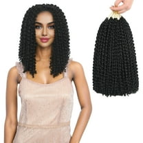 RYHAIR Passion Twist Hair 12 inches 7 packs 154 Strands Pre Looped Water Wave Crochet Hair for Women