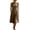 Brown Dress, variant on Miluxas Women's Crewneck Sleeveless Midi Dress A Line Business Casual Dress with Pockets Lighweight Summer Trendy Outfits for Daily & Vacation Purple