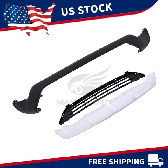 Front Lower Bumper Assembly For Ford Edge 2019-2024 3PCS