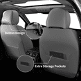 thumbnail image 5 of FLORICH Car Seat Covers Full Set, Waterproof Faux Leather Seat Protectors, Automotive Interior Cushions Universal Fit for Most Cars Suv Trucks, Black & Gray, 5 of 9