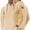 #140-Beige, variant on Men's Solid Color Hooded Sweatshirt, Loose Fit with Button and Drawstring Details, Casual Fashion for Daily Wear and Outdoor Leisure