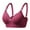 Red, variant on IROINNID Full Coverage Bras For Women Solid No Show Leisure Underwear One Piece Wire Free Everyday Underwear