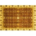 thumbnail image 1 of Ahgly Company Machine Washable Indoor Rectangle Abstract Yellow Modern Area Rugs, 5' x 7', 1 of 4