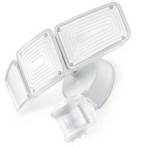 Home Zone Security Flood Light, 5000K SMD LED, Linkable with Other Lights, White