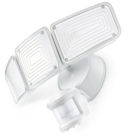 Home Zone Security Flood Light, 5000K SMD LED, Linkable with Other Lights, White
