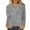 Grey, variant on CFLVAEK Sequin Glitter Shirts for Women Trendy Sparkly Graphic T Shirts Casual Long Sleeve Club Blouse Tops Comfy Round Neck Party Tops L