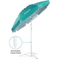 thumbnail image 4 of AMMSUN 6.5ft Lightweight Sports Beach Umbrella Portable Shade with Stand for Outdoor Games,Green, 4 of 8