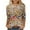 Z4-Multicolor-3/4 length sleeve womens tops, variant on Wiyuqeen Womens Casual 3/4 Sleeve T-Shirts Round Neck Cute Print Tops Trendy Loose Fit Three Quarter Length Blouses Boho Floral Shirts