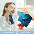 thumbnail image 7 of Sharks Pattern Washcloths, Soft and Absorbent Cotton Towel, 6 Pack 12 X 12 Inches Premium Quick Dry Face Towel Wash cloth, 7 of 7