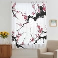 thumbnail image 2 of Pink Plum Blossom Sheer Curtains 72 Inches Long, Farmhouse Botanical Spring Floral Light Filering Curtains, Breathable Simi Curtain Privacy Drapes for Living Room Bedroom Lightweight Window Treatment, 2 of 9