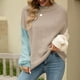 thumbnail image 5 of Puntoco suéter mujer de talla grande Casual cuello redondo holgada con estampado manga larga tops suéter mujer blusa liquidación de Navidad Puntoco Puntoco-1597, 5 of 7