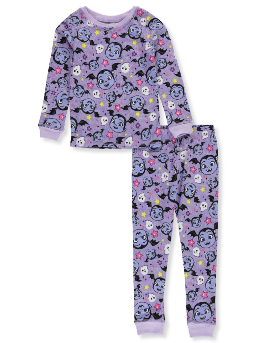 Cuddl Duds Little Girls' Toddler Printed Essential Long Underwear Set 