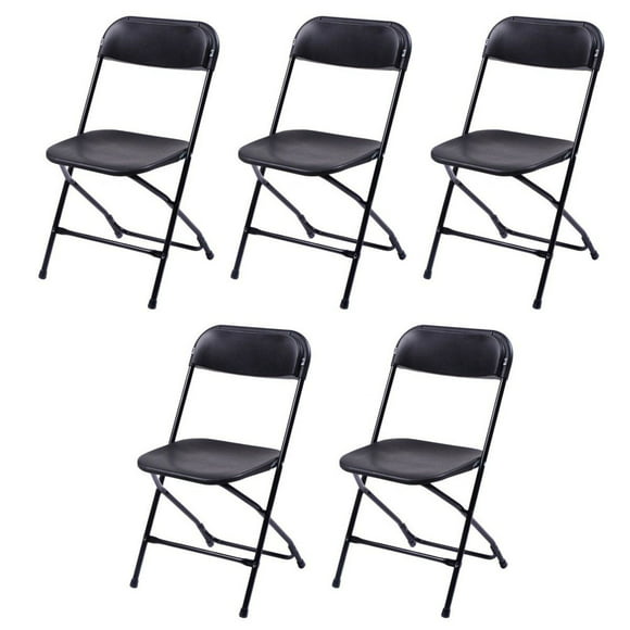 Plastic Lawn Chairs Black, Black Plastic Folding Outdoor Chairs
