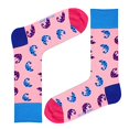 thumbnail image 1 of Chaussettes crew Colorées en Coton Biologique Caméléon, 6-9, Rose, 1 of 3