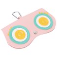 thumbnail image 4 of Funda para gafas de sol con diseño de ojos mareados, cierre a presión, mejor protección, a prueba de arañazos, funda de transporte para viajes en casa, color rosa, 4 of 5