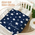 thumbnail image 4 of Patriotic Throw Blanket Twin Size 4th of July Memorial Day Fourth of July Blanket Couch Sofa Bed Soft Fleece Blankets Stars and Stripes White Blue Independence Veteran Day Blanket 60x80, 4 of 6