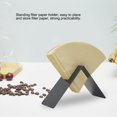 thumbnail image 3 of Contenedor de estante de almacenamiento con soporte de papel de filtro de café de acero inoxidable negro en forma de V para uso doméstico, 3 of 8