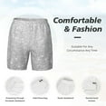 thumbnail image 5 of Balery Silver Glitter Mens Swim Trunks Swim Shorts for Men Quick Dry Inseam Beach Shorts with Compression Liner Pocket-3X-Large, 5 of 9