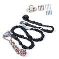 thumbnail image 4 of Juguete colgante individual para perros al aire libre con cuerda elástica, juguete interactivo para tirar, juguetes de cuerda para perros con poste de Negro, 4 of 8