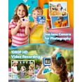 thumbnail image 5 of Bravokids Kids Camera Instant Print,1080P Kids Instant Cameras, Christmas Birthday Gifts for Girls Boys Age 3-12, Toddler Digital Cameras for 3 4 5 6 7 8 9 10 Year Old Girl, 5 of 10